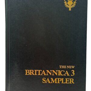 The New Britannica 3 Encyclopedia Sampler Vintage 1974 Reference Hardcover